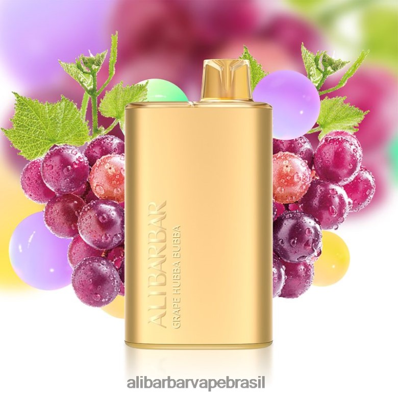Alibarbar Ingot Flavours List - Alibarbar Rich 8.000 vapores descartáveis TXD0TD6 uva hubba bubba