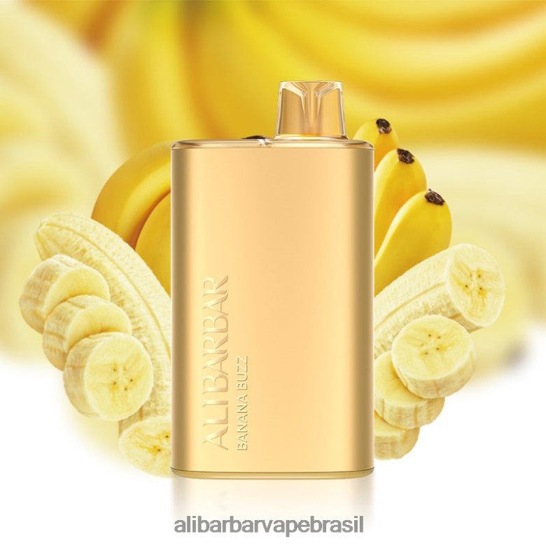 Alibarbar Vape Brasil - Alibarbar Rich 8.000 vapores descartáveis TXD0TD2 zumbido de banana