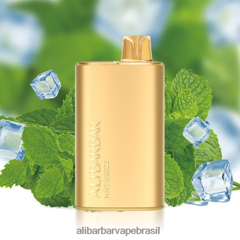 Alibarbar Vape Brasil - Alibarbar Rich 8.000 vapores descartáveis TXD0TD8 brisa de menta